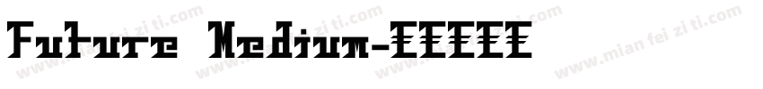Future Medium字体转换